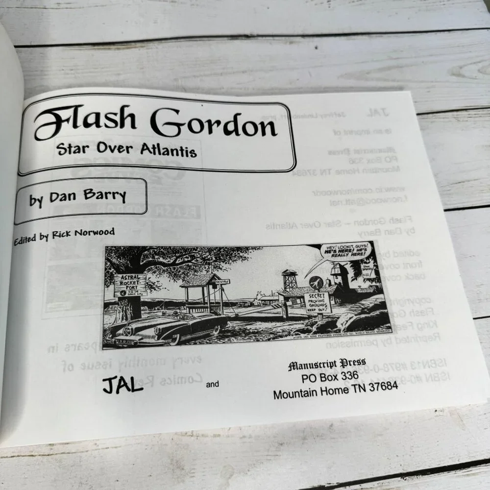 Flash Gordon Star Over Atlantis Dan Barry Graphic Novel 2007‎ Manuscript Press